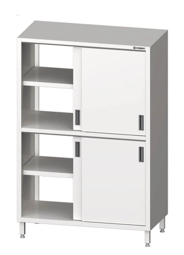 Szafa przelotowa 2-poziomowa, drzwi suwane 800x600x1800mm Stalgast 951666080S