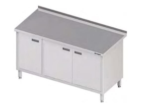 Stół przyścienny z szafką drzwi skrzydłowe lewe STALGAST 