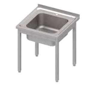 Stół ze zlewem 1-komorowym bez półki skręcany STALGAST