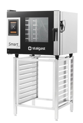 Zestaw Piec konwekcyjno-parowy 5xGN1/1 dotykowy SmartCook 7,75kW/400V + podstawa 
