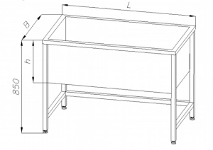 Basen 1-komorowy z komorą 400mm E2810/4 EGAZ
