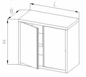 Szafka wisząca drzwi otwierane E3120 EGAZ