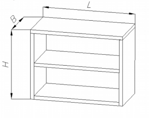Szafka wisząca z półką (otwarta) E3100 EGAZ