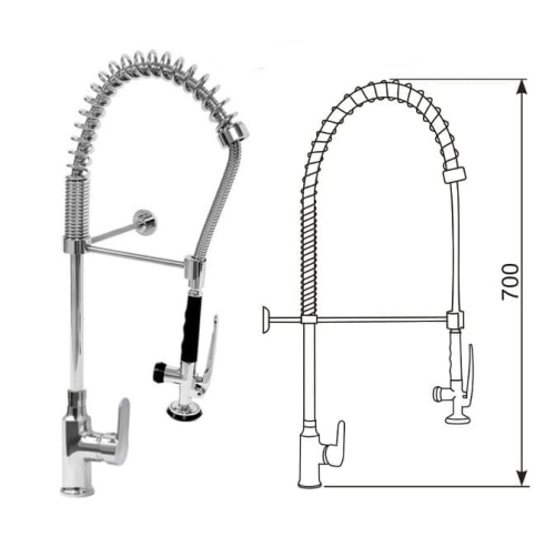 Bateria stojąca ze spryskiwaczem MINI 02