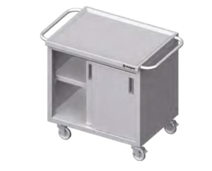 Wózek z szafką drzwi suwane spawany  Stalgast 