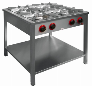 Kuchnia gazowa 4-palnikowa z półką 20,5 kW TGP-420.III EGAZ 900x900x850mm 