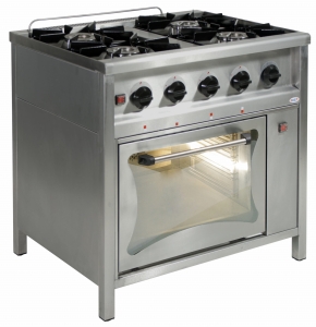 Kuchnia gazowa 4-palnikowa z piekarnikiem gazowym TGM 4720/PG-1_23,4kW, 800x700x850mm, firmy EGAZ