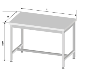 Stół centralny nierdzewny E1038 EGAZ